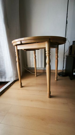 Mesa camilla extensible de madera
