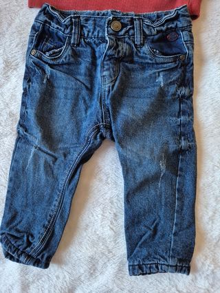 Completo neonato felpa e jeans