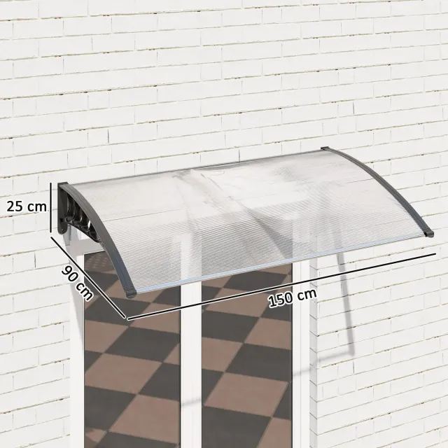Tenda da Sole Curva con Viti e Bulloni Inclusi, in