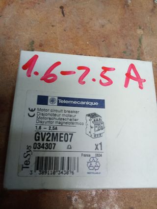 Disyuntor Telemecanique GV2ME07 1.6-2.5A