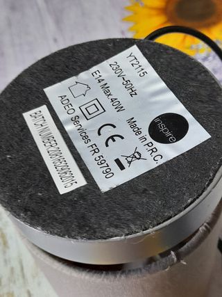 Coppia Lampade Vintage Marrone/Grigio