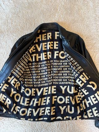 Giacca Pelle Moschino Vintage Anni 90