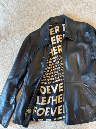 Giacca Pelle Moschino Vintage Anni 90