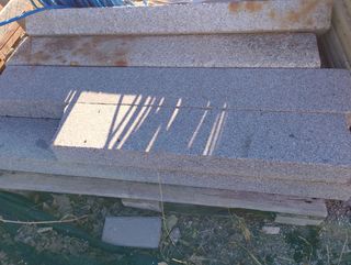 Bordillo de granito obra