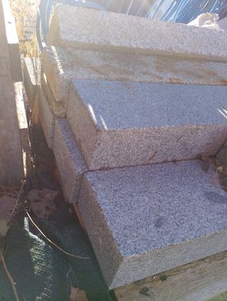 Bordillo de granito obra