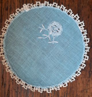 Sottobicchieri rotondi ricamati