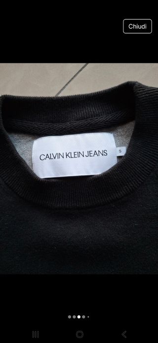 Maglia Calvin Klein Jeans Nera Taglia S