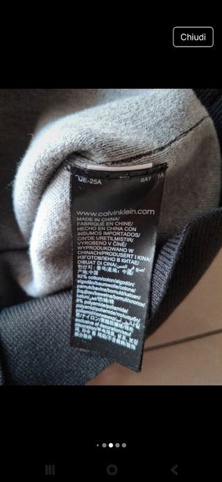 Maglia Calvin Klein Jeans Nera Taglia S