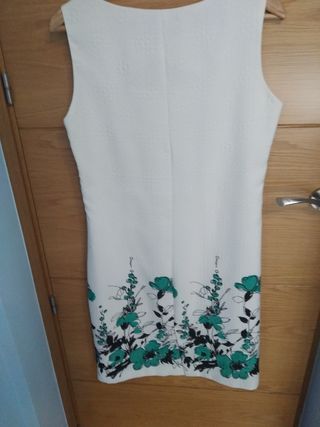 Conjunto ZISCO Vestido y Chaqueta Verde Talla 44