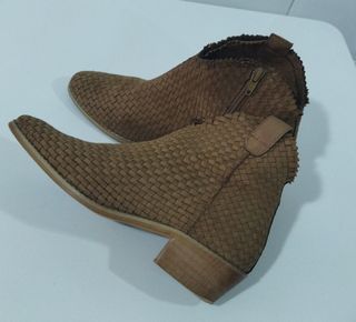 Botines CORINA marrones trenzados