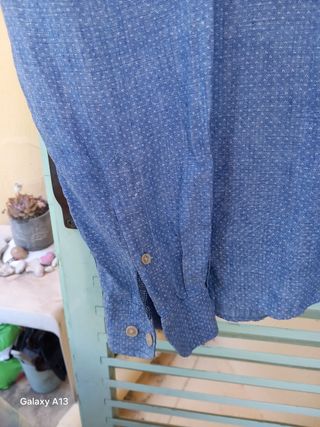 Camisa Jack & Jones azzurro, in lino