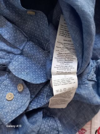 Camisa Jack & Jones azzurro, in lino