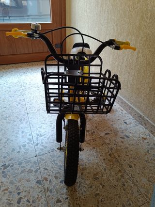 Bicicleta Infantil Amarilla 12 pulgadas