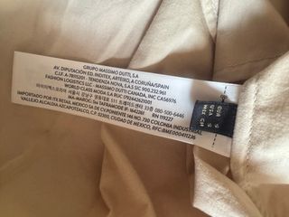 Falda beige Massimo Dutti