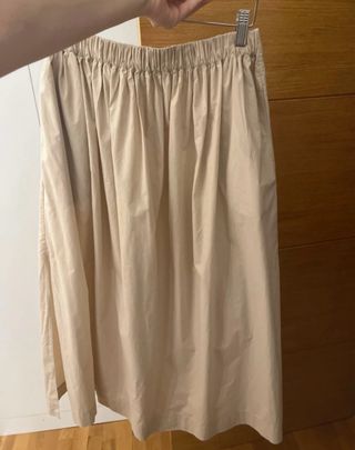 Falda beige Massimo Dutti