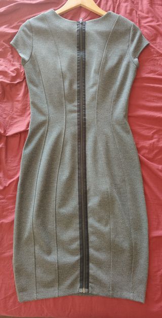 Vestito tubino grigio donna