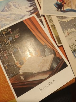 Cartoline Auguri Vintage Illustrate