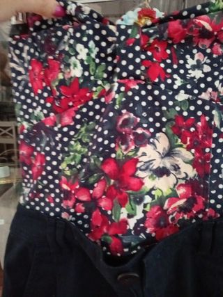 Mono corto estampado floral