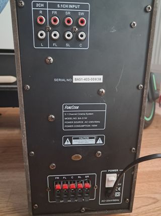 Home Cinema Fonestar 5.1 Plata