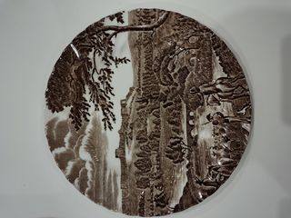 Juego 2 Platos Porcelana Inglesa Road to Windsor