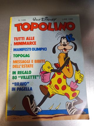 Vendo 3 libri di narrativa e un topolino del 1984