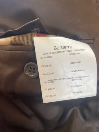 Americana Burberry Marrón Chocolate Talla XL