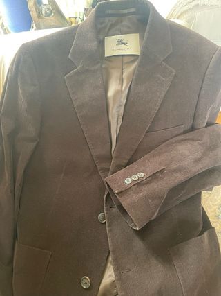 Americana Burberry Marrón Chocolate Talla XL