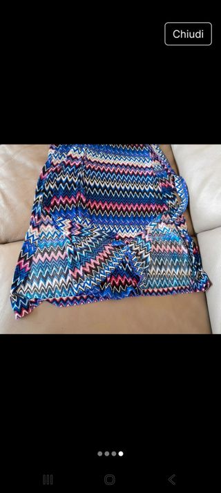 Abito donna elasticizzato zig-zag