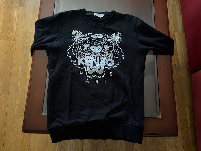 Sudadera Kenzo Negra con Tigre de segunda mano por 20 EUR en