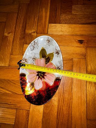 Ciotola svuota tasche ovale fiore