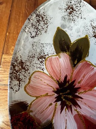 Ciotola svuota tasche ovale fiore