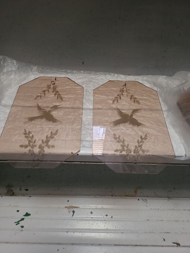 8 Cristales decorativos para lámpara o colgar