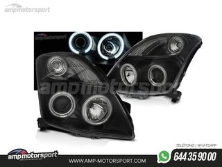 FAROS DELANTEROS OJOS DE ANGEL CCFL PARA SUZUKI SWIFT