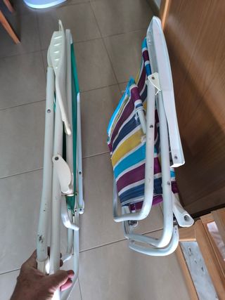 **CHOLLO** 30€!! x 2 SILLAS PLEGABLES, DURADERAS