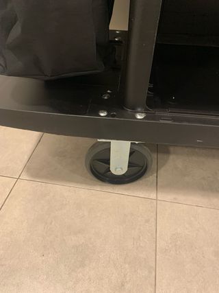 Carro de servicio negro limpieza, ideal para hotel