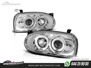 FAROS DELANTEROS OJOS DE ANGEL PARA VOLKSWAGEN GOLF MK3