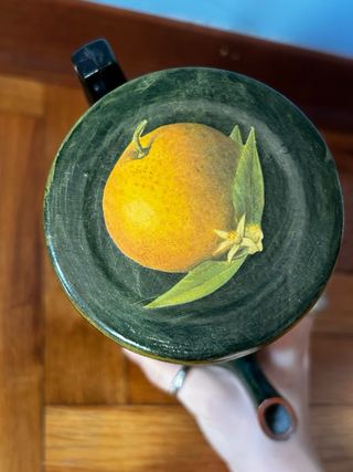 Caffettiera napoletana ornamentale decoupage legno