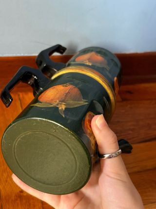 Caffettiera napoletana ornamentale decoupage legno