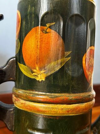 Caffettiera napoletana ornamentale decoupage legno