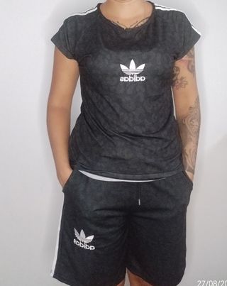 Conjunto Adidas Mujer Negro