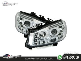 FAROS DELANTEROS OJOS DE ANGEL PARA RENAULT MEGANE