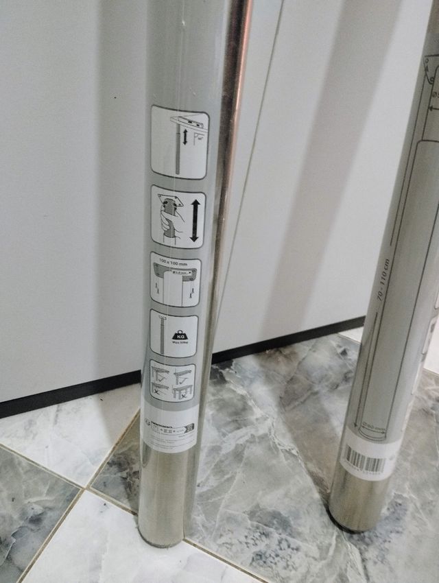 6 Patas de acero Olov IKEA ajustables