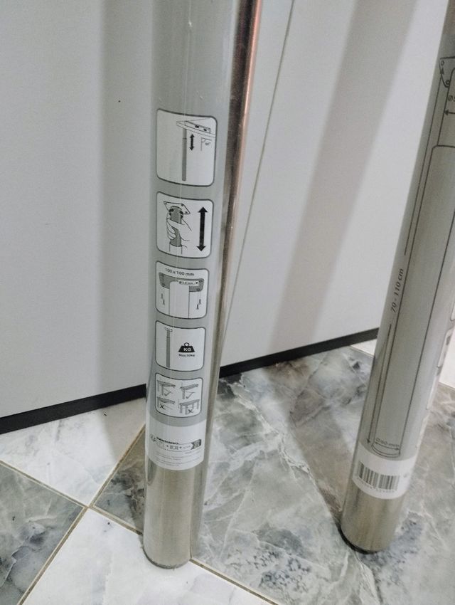 6 Patas de acero Olov IKEA ajustables