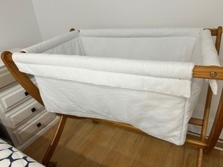 Minicuna de Madera Blanca