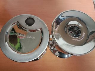 Candelabros Zara Home Metal Dorado/Plateado