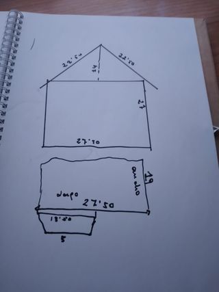 Casa de muñecas azul con muebles