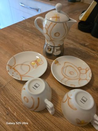 Set 2 tazze e caffettiera Thun