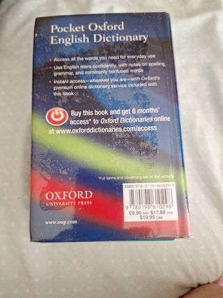 Pocket Oxford English Dictionary