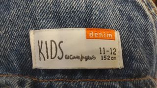 Peto vaquero niña 11-12 años