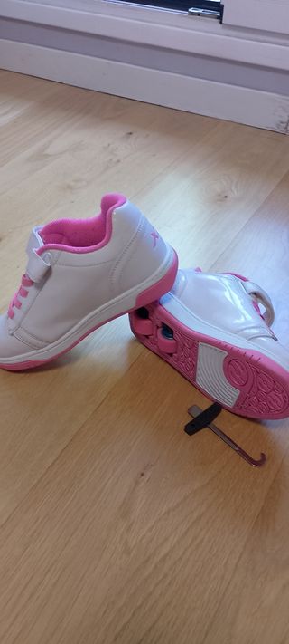 Zapatillas heelys 2 Ruedas Blancas y Rosas